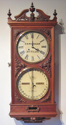 Ithaca Calendar Clock Co. No. 1 walnut regulator, late 19th century